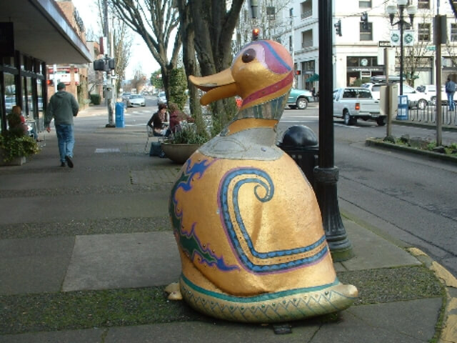 Decorated duck